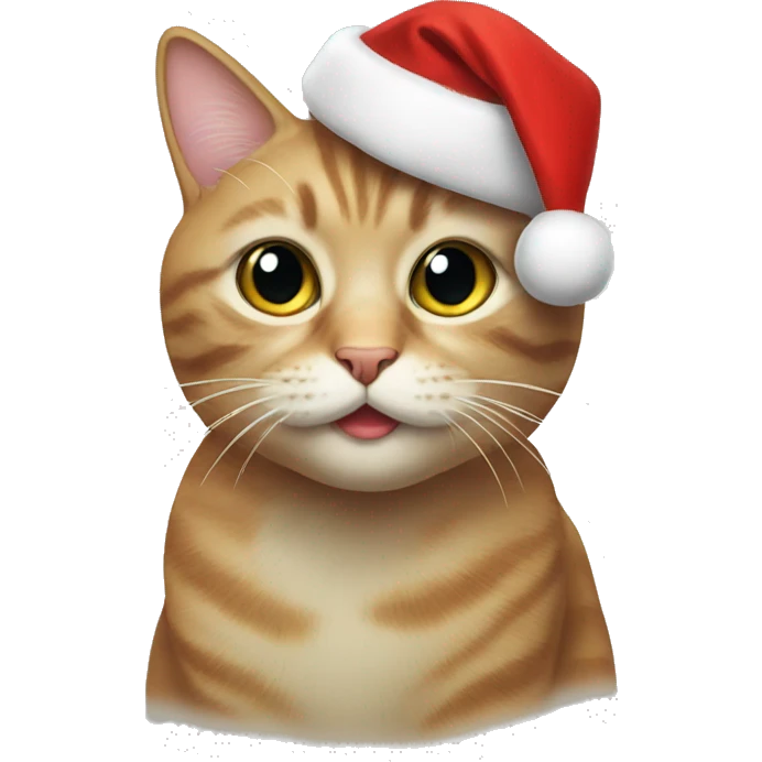 Christmas cat emoji
