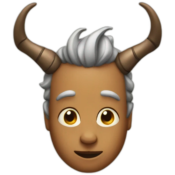 kind face with horns emoji
