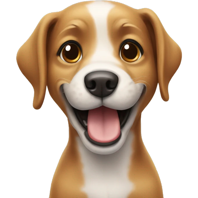 Dog saying hello emoji