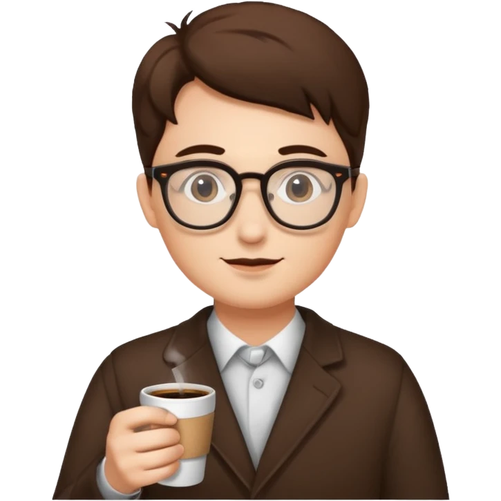 coffe and glasses emoji