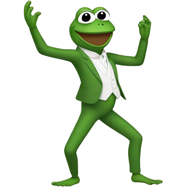 Dancing Pepe the frog emoji