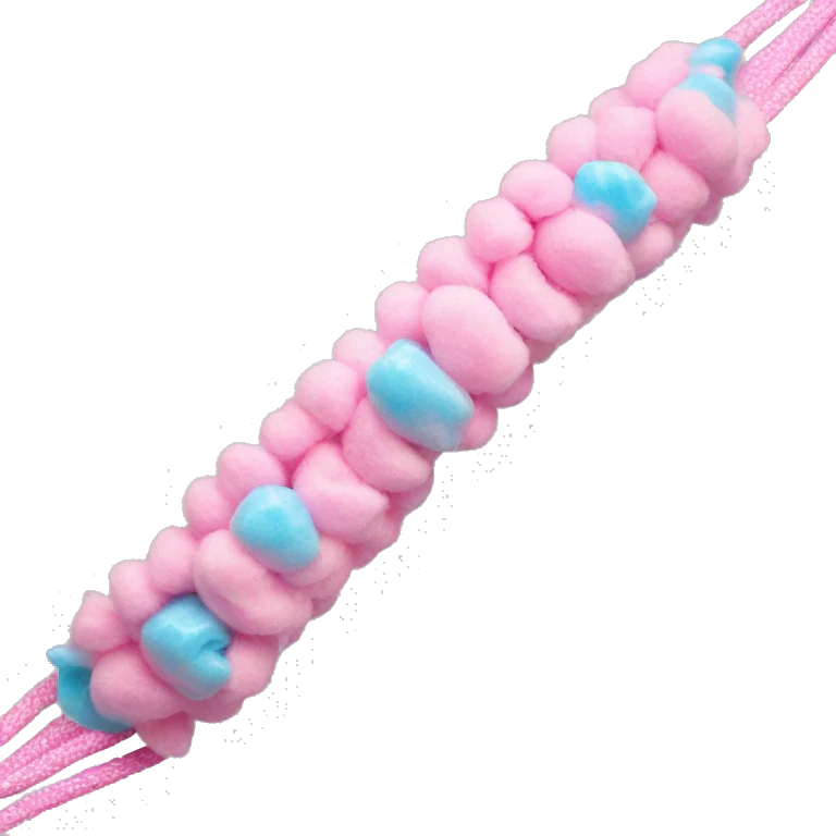 Cotton candy colored bracelet  emoji