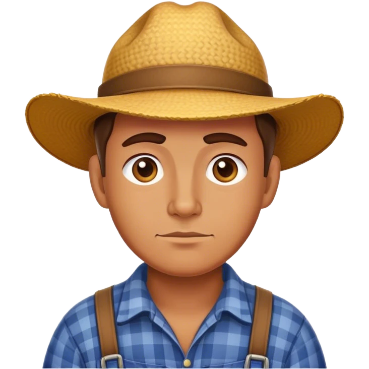 Questionning farmer emoji