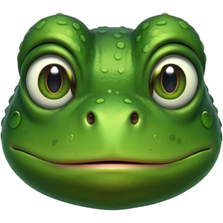 A sad frog emoji