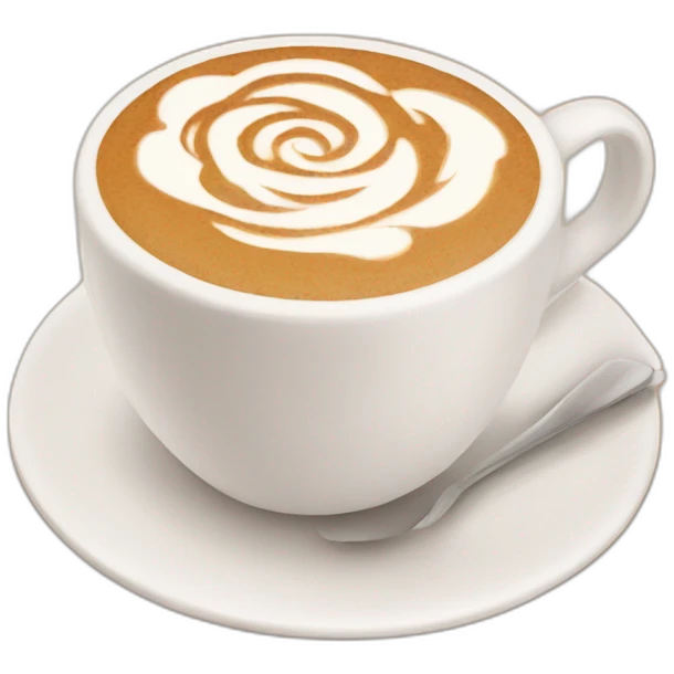 Rose latte emoji