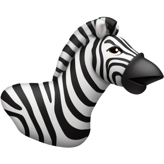 Zebra blowing a whistle behind forbidden symbol  emoji