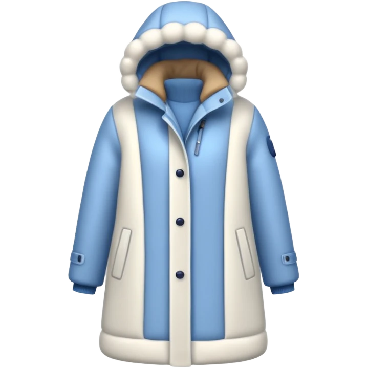 a white winter coat emoji