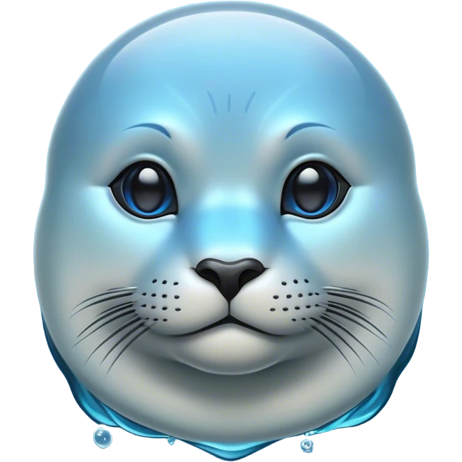 Cinematic Noble Seal Portrait Emoji, Poised and refined, with a sleek, streamlined body adorned in smooth, glossy hues and deep, soulful eyes, Simplified yet sharp and sophisticated features, highly detailed, glowing with a soft, aquatic glow, high shine, intelligent and graceful, stylized with an air of maritime elegance, focused and alert, soft glowing outline, capturing the essence of a watchful ocean guardian that feels as though it could glide out of the screen with effortless authority! emoji