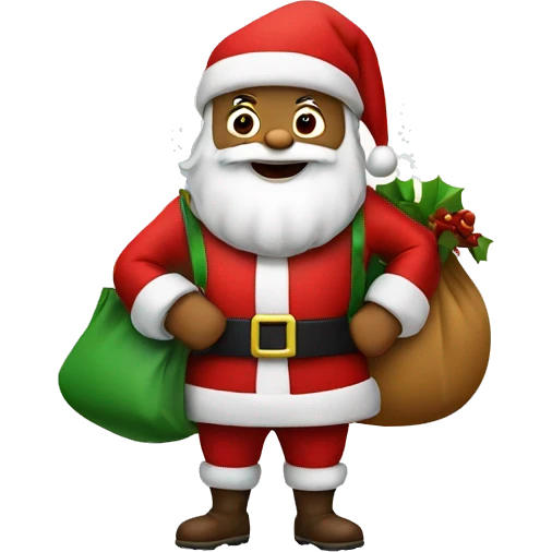 santa claus with a bag  emoji