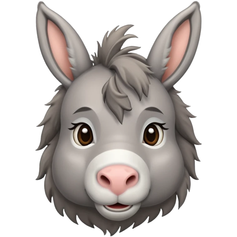 Cute donkey emoji