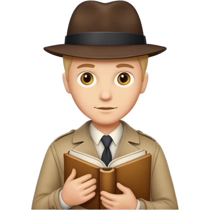Detective novels from golden age with a book emoji