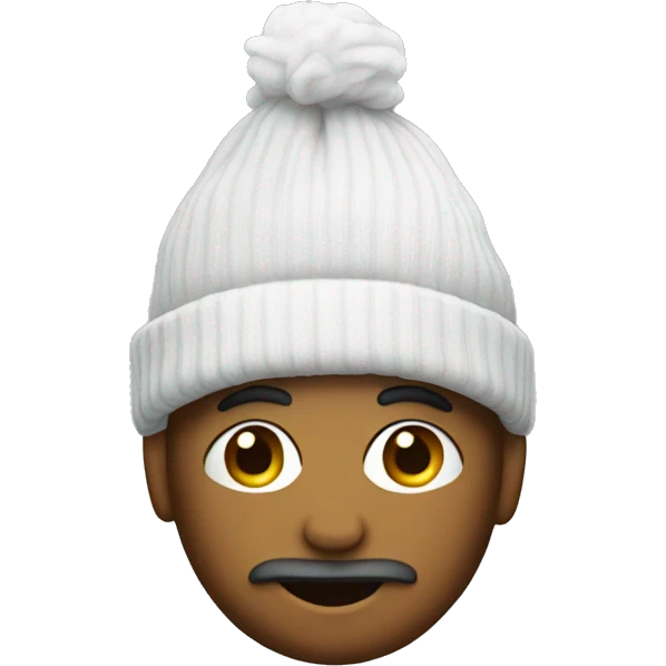 Man wearing sock on head emoji