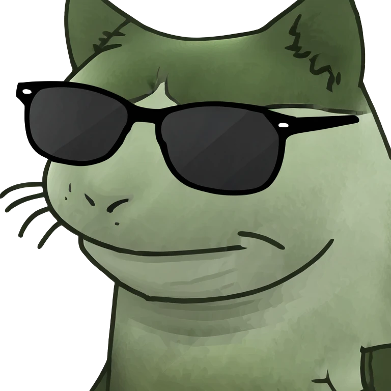 Cat with sunglasses emoji
