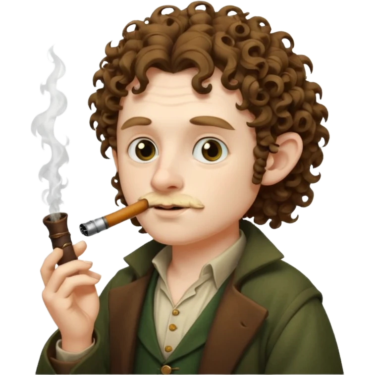 Hobbit smoking emoji