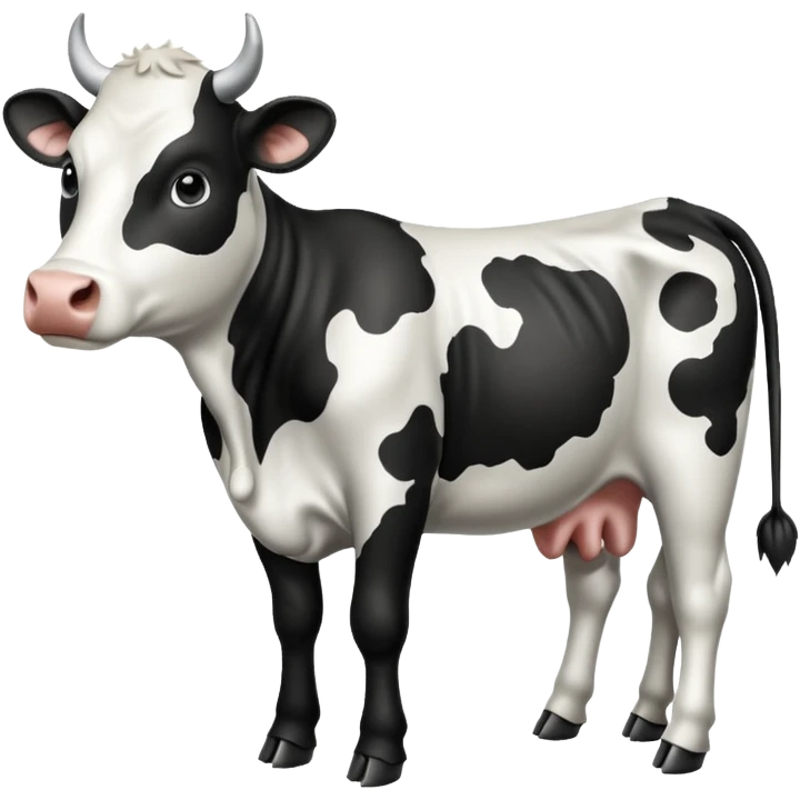 Une vache qui lève li dex emoji