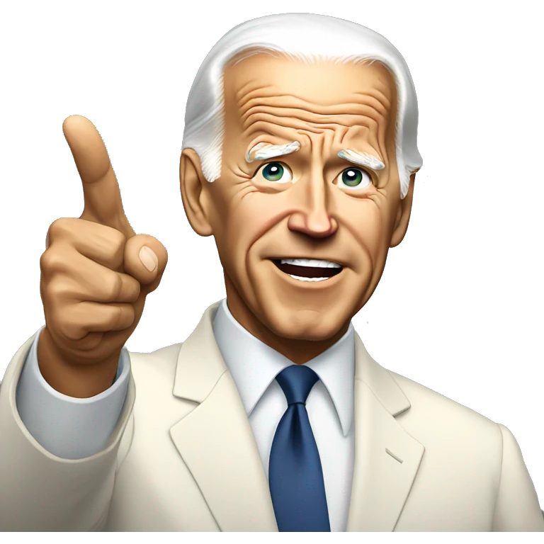 Biden pointin lefy emoji