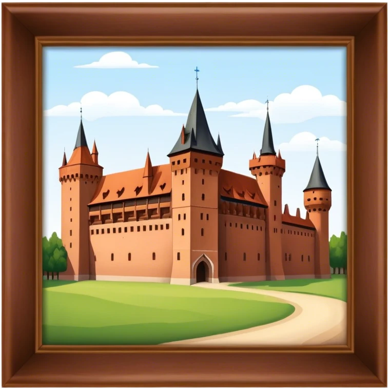 Cinematic Realistic Malbork Castle  Emoji emoji