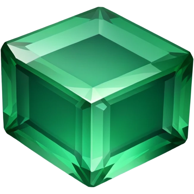 Une émeraude de minecraft emoji