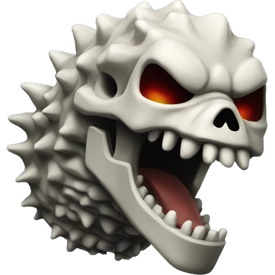 Skull Godzilla toy emoji