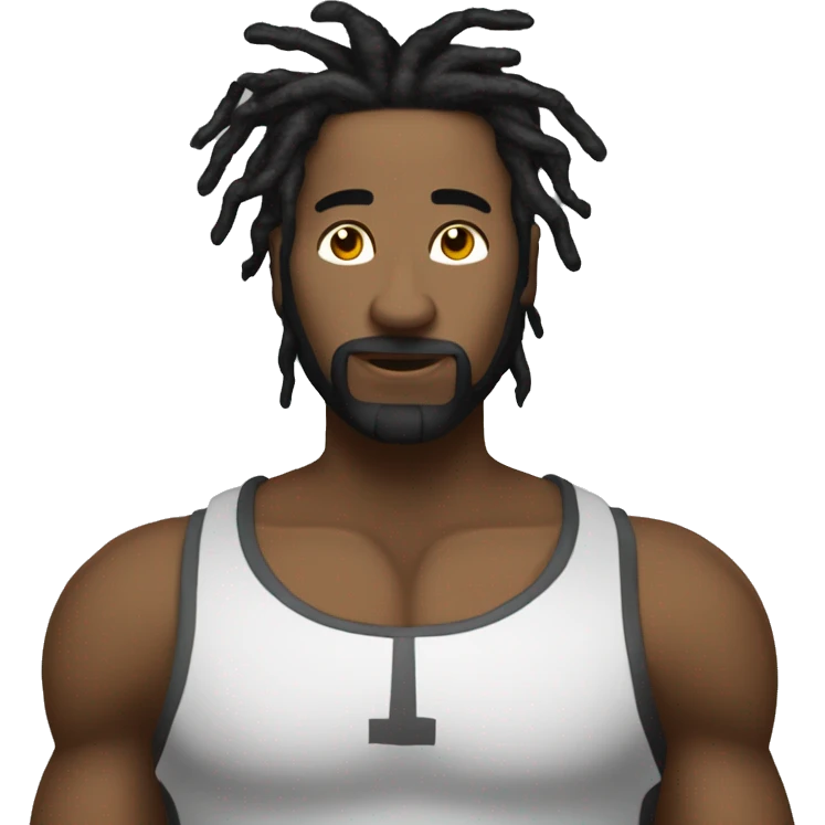 A super sigma rizzler with dreads emoji