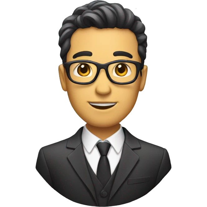 person with suit emoji