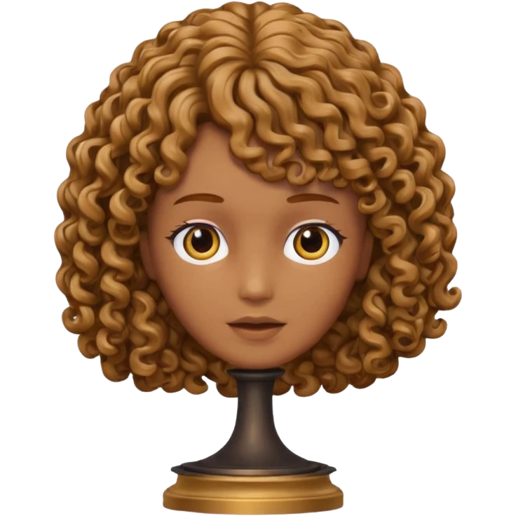 wig on statue emoji