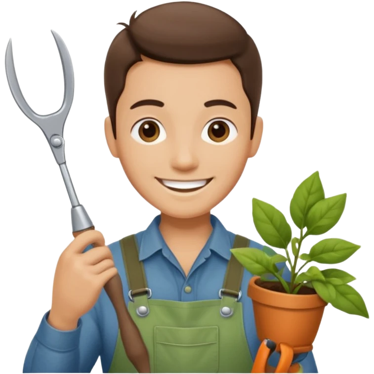 GARDENER WITH SESORS emoji