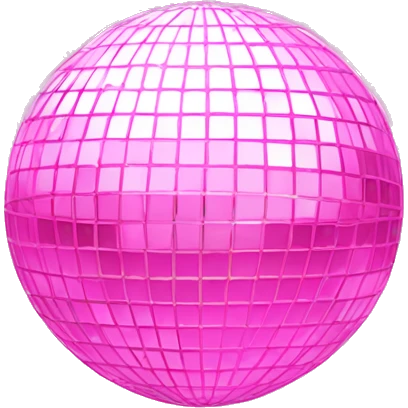 light pink disco ball emoji