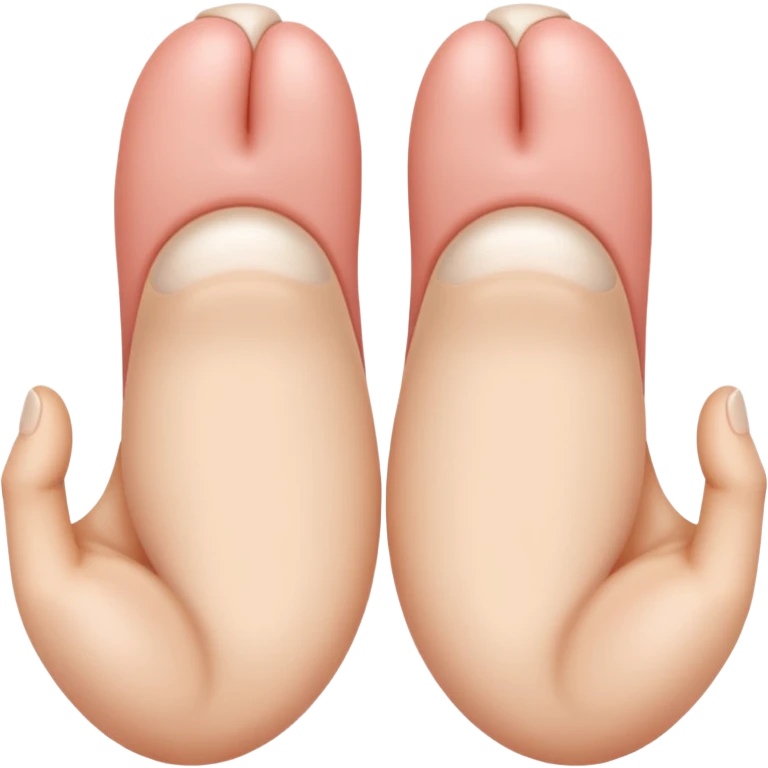 Two fingers inside a vagina emoji