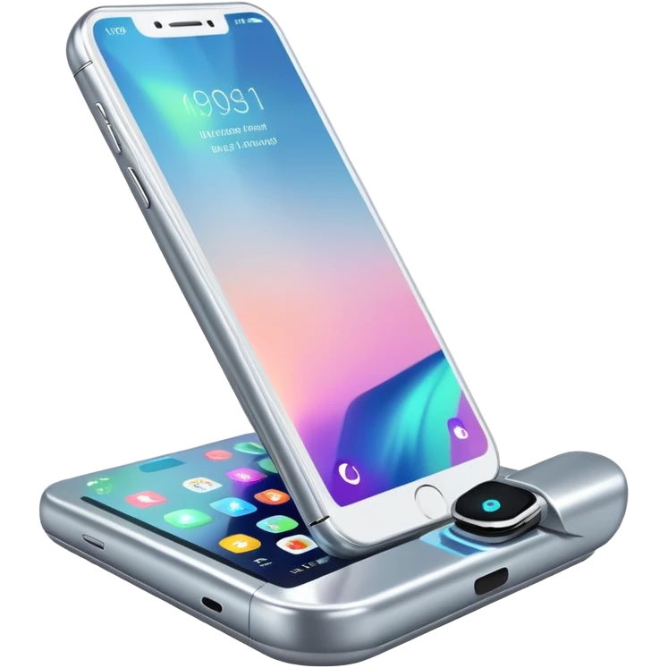 Futuristic phone emoji