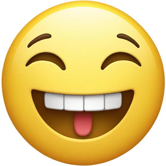 Smiling face with open mouth and closed eyes emoji