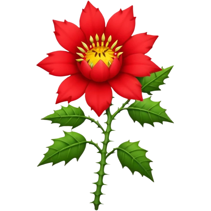 a mean flower with a personality  emoji