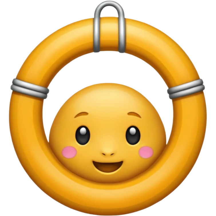 Leer geen popptje maar leer als het materiaal emoji