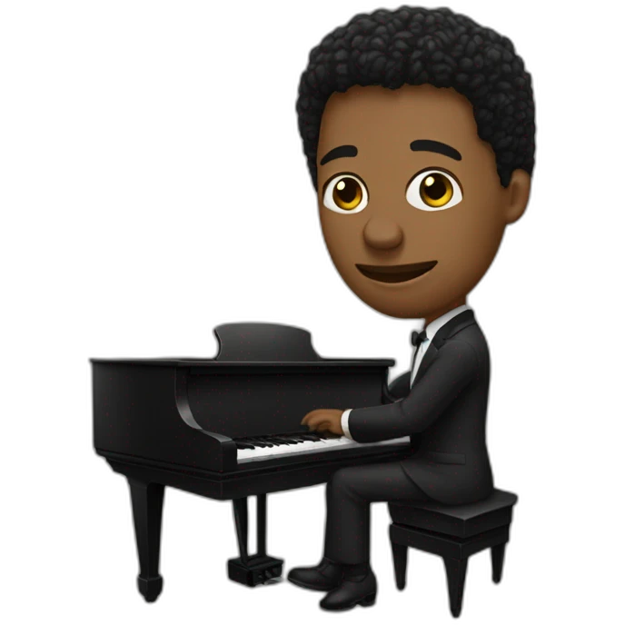 The pianist emoji