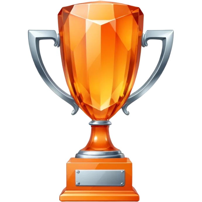 crystal orange tone trophy emoji