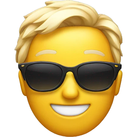 smiling emoji with sunglasses  emoji