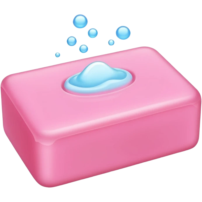 pink soap emoji