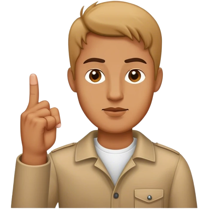 Ein man zeigt Mittelfinger  emoji