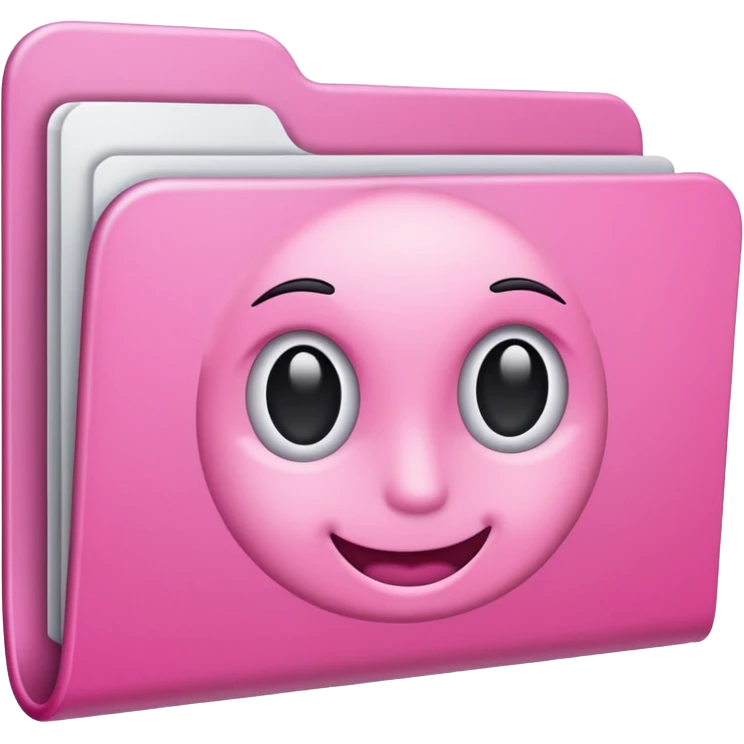simple mix pink folder emoji