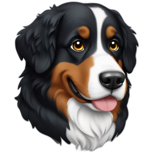 Bernese Mountain Dog bone emoji