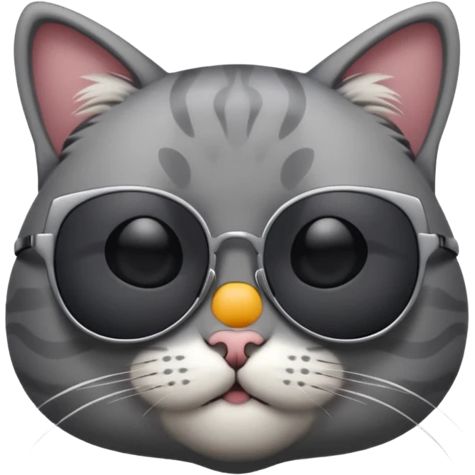 Cat wearing sunglasses emoji