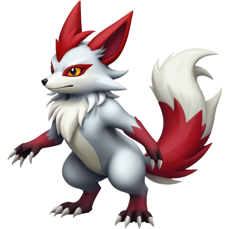 Delphox-Zoroark-Zangoose-hybrid-creature emoji