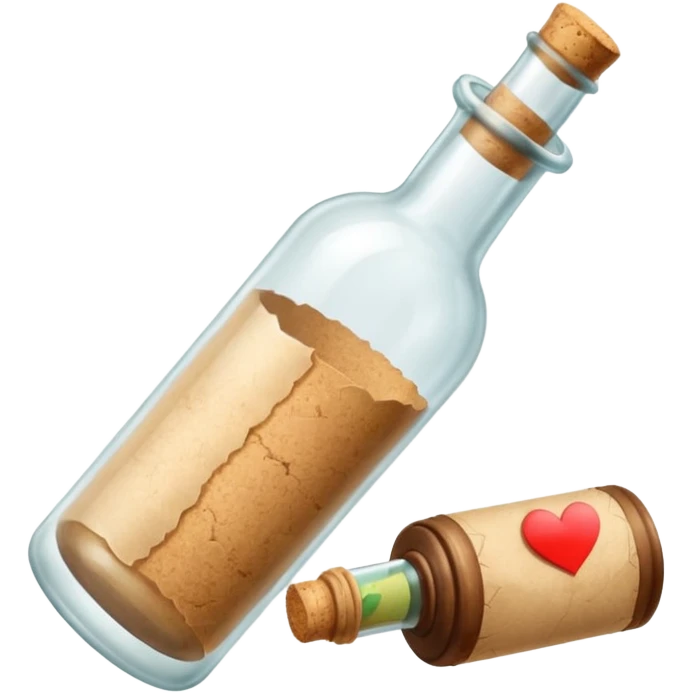 Message letter in Bottle emoji