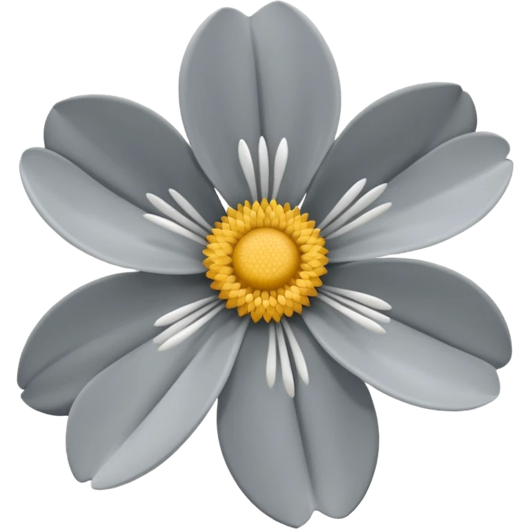 proper grey flower emoji