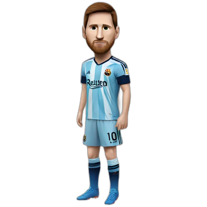 lionel messi bald emoji