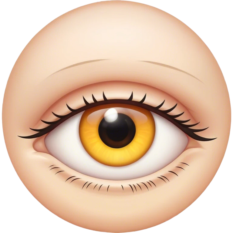 White pupil eye emoji