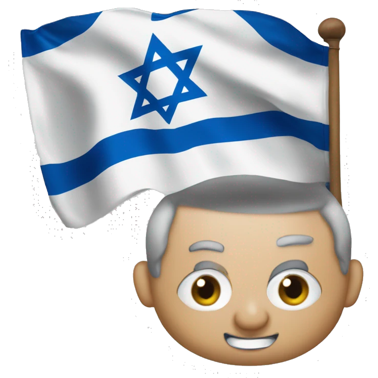 Benjamin Netanyahu with the Israeli flag emoji