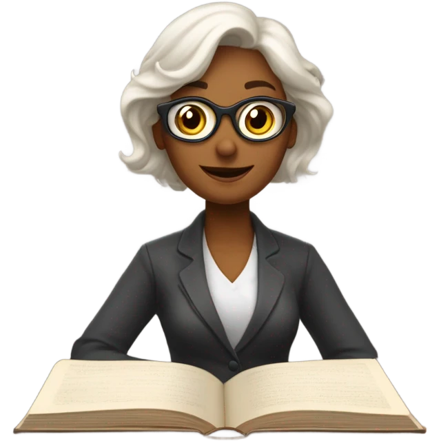 Profesora en el colegio  emoji