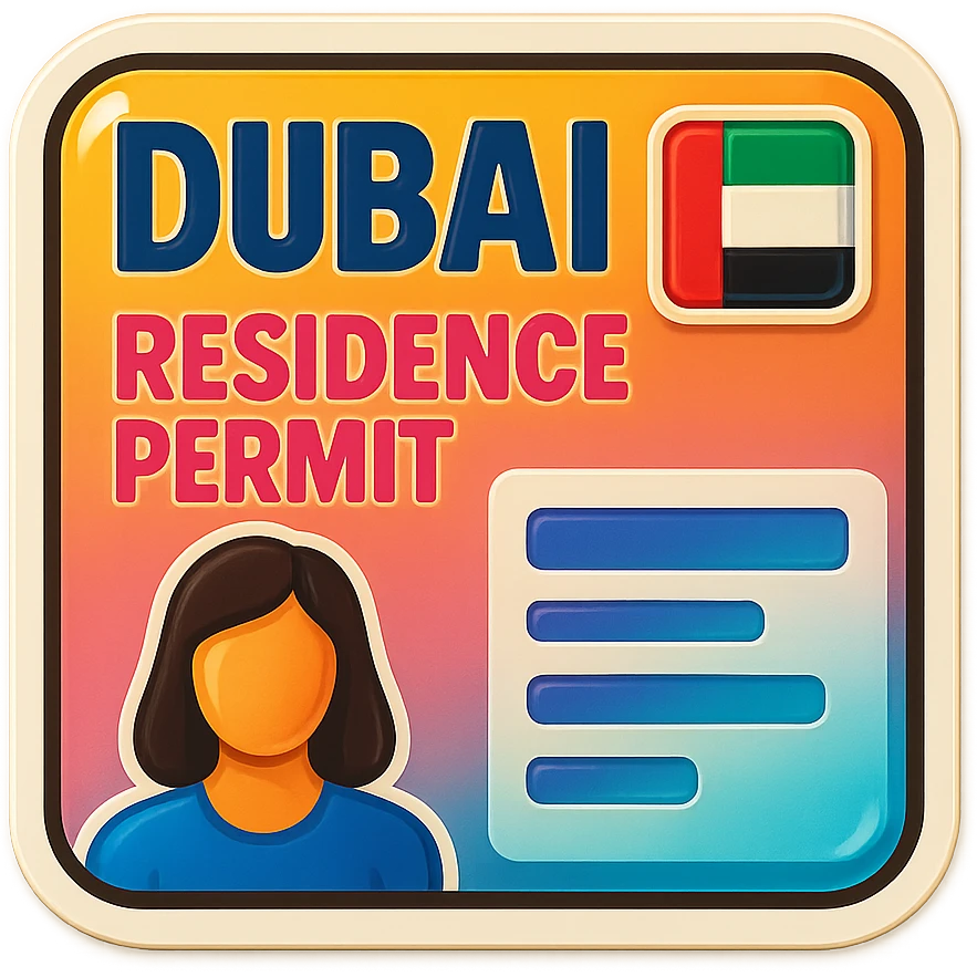 Dubai Residence Permit Card emoji