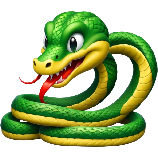 evil snake mascot emoji